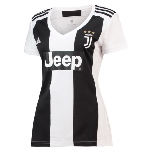 Camiseta Juventus 1ª Mujer 2018-2019 Negro Blanco